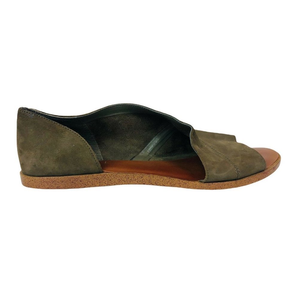 1.STATE Celvin Womens 39 /US 9 M Brown Leather D'Orsay Open Toe Sandals Shoes